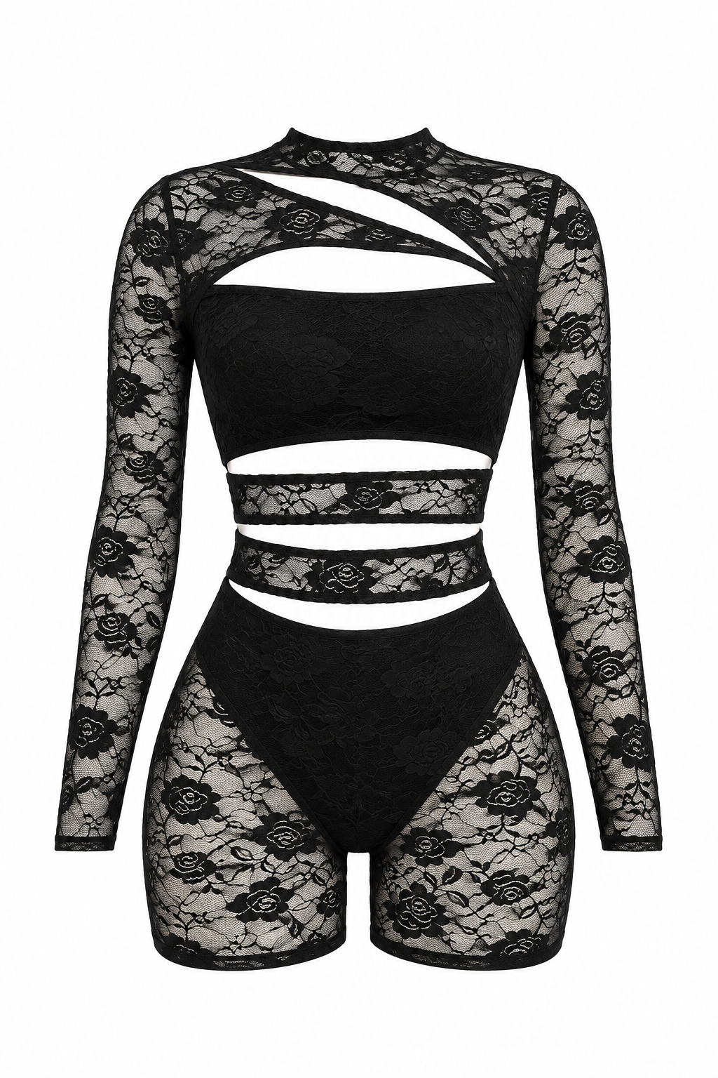 Lace Cutout Romper
