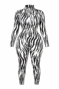 Zebra Print Jumpsuit