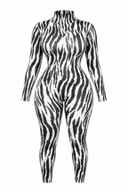 Zebra Print Jumpsuit